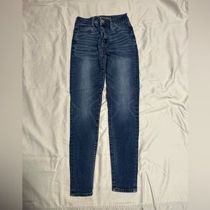 high rise skinny jeans